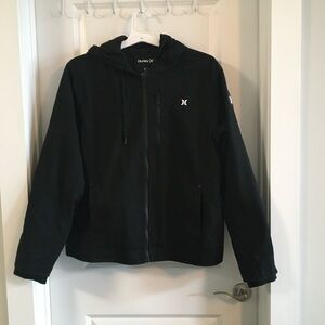 Hurley Black Zip-Up Jacket with Hood
